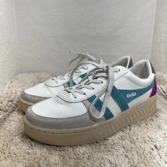Gola Grandslam Trident purple/ teal/gray US7/ UK5/ EU 38 - Picture 1 of 11